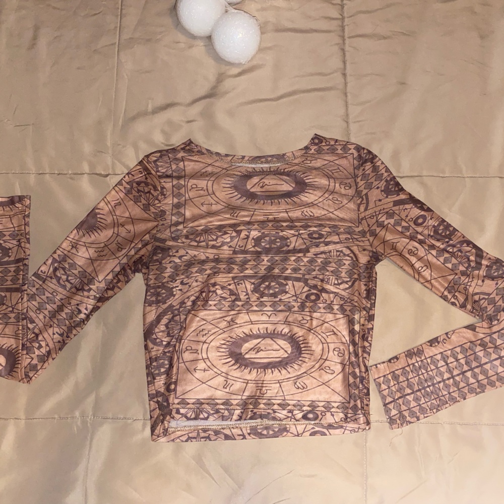 tribal mesh top